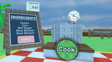 spaghetti grow a garden